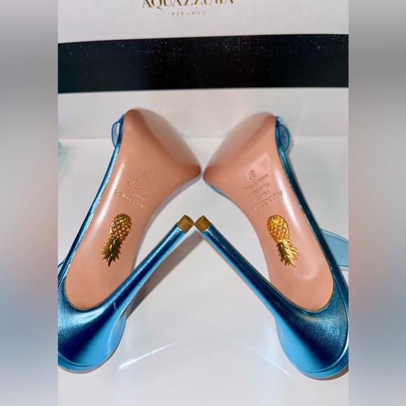 Aquazzura - So Nude PVC Slingback Sandals Ice - 37 (7) - New in Box - Picture 10 of 16